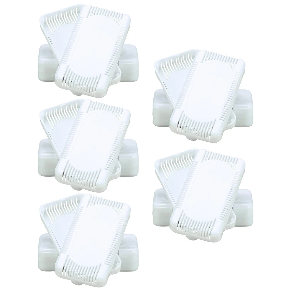 

10pcs Deodorant Box Refrigerator Air Purifying Case Car Fridge Odor Absorber Home Charcoal Plastic Living Appliances