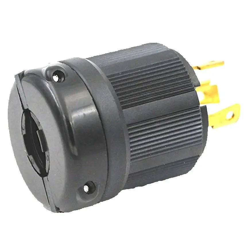 1pcs Assembled UL NEMA L6-30P L6-30R US 30A wired industry connector America Tripolar male female anti-loose locked plug socket