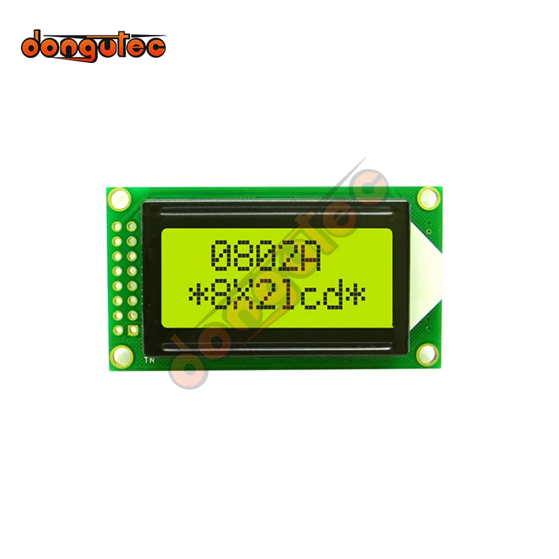 Módulo LCD de 5v LCM0802A 0802A, nuevo Mini 0802, 8x2, 8x2, STN, SPLC780D o controlador de EQU, retroiluminación LED 16P