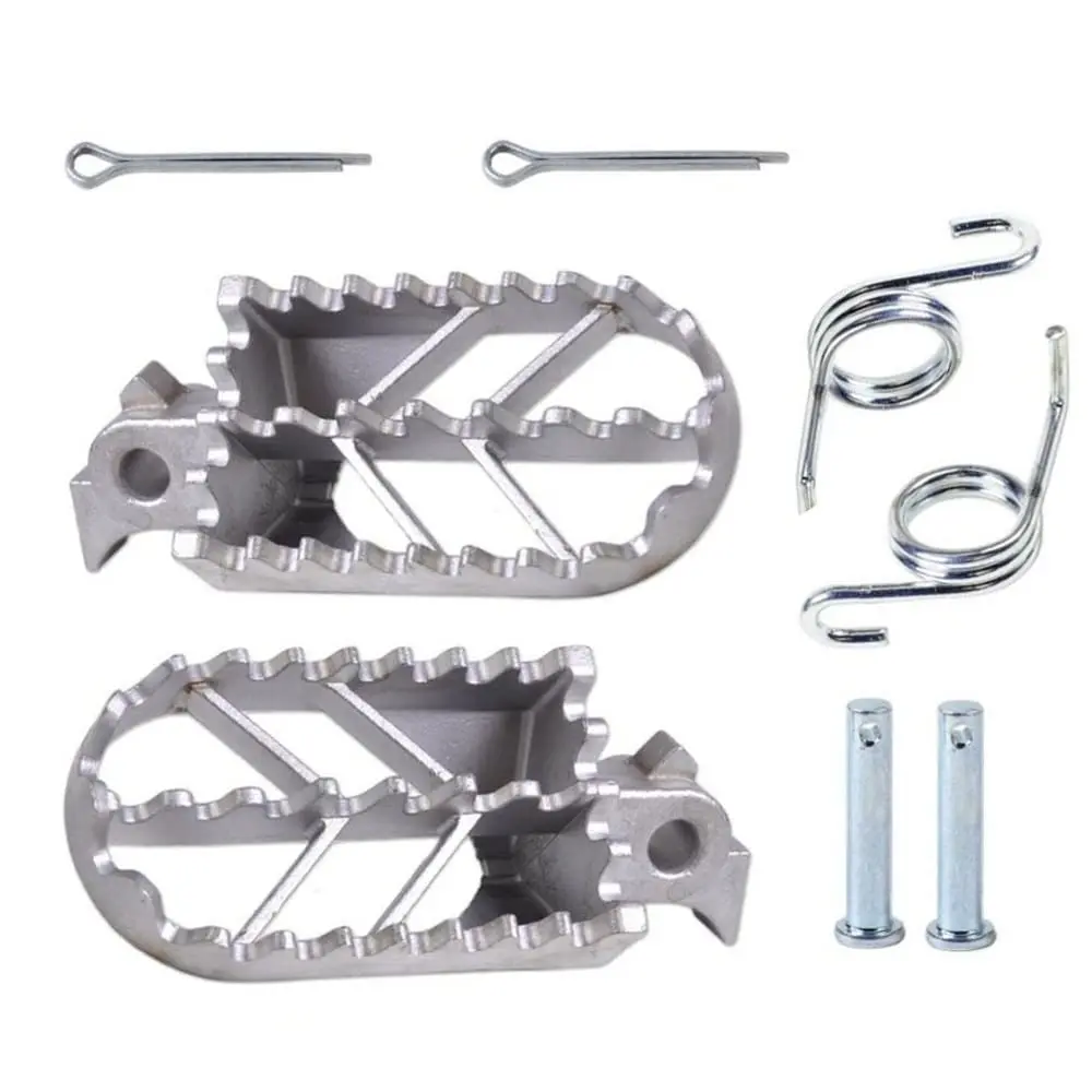 Stainless Steel Motorcycle Front Foot Peg Footrest Pedal For Honda Suzuki Yamaha