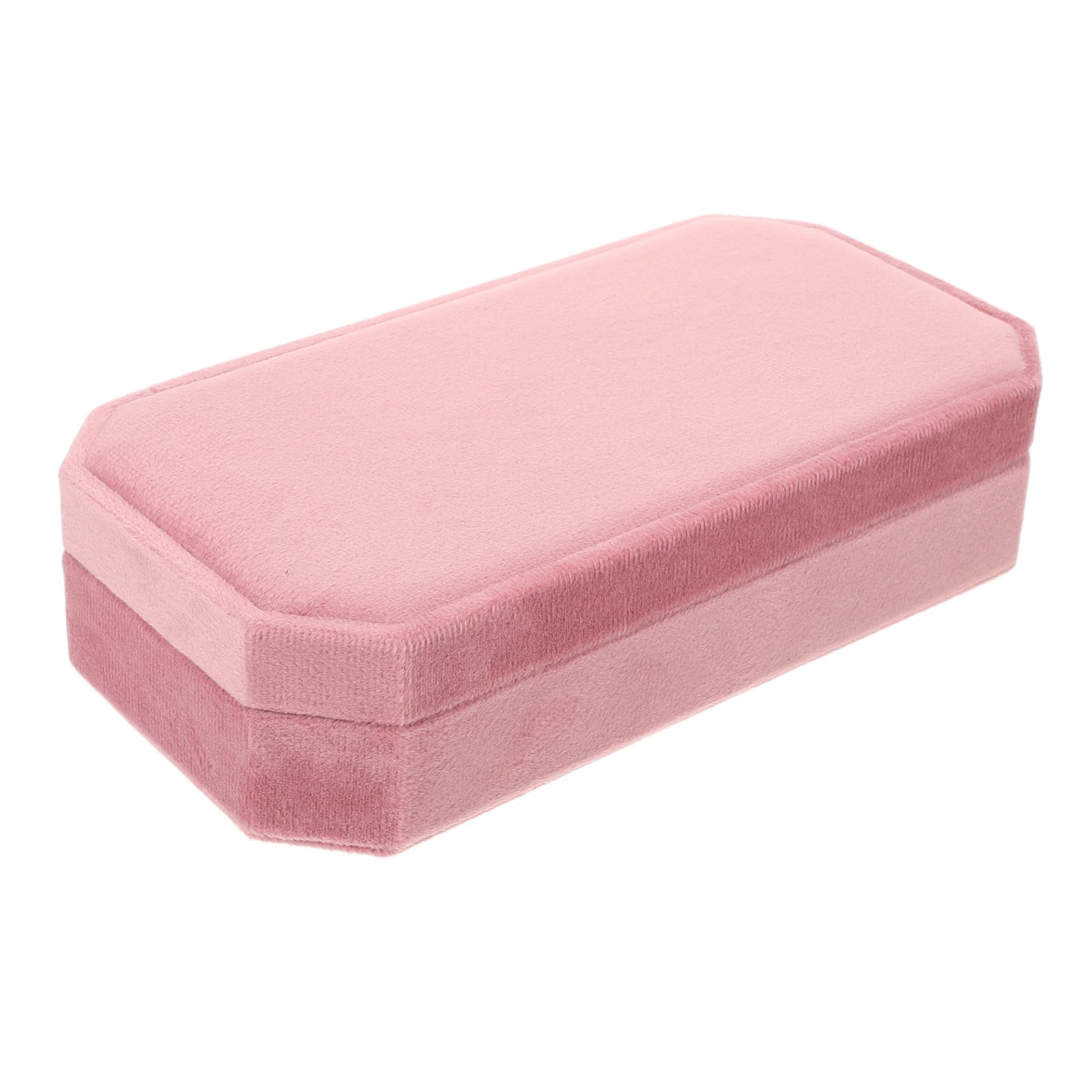 Jewelry Box Pink Soft Interior Ring Earring Holder Travel Small Jewelry Storage Case Storage Box