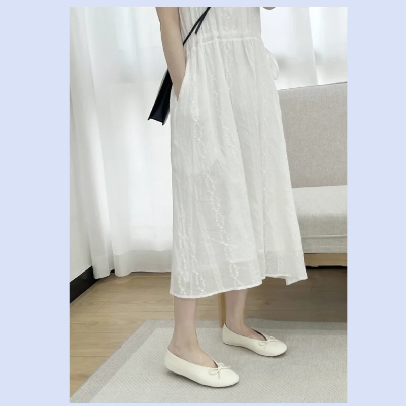 French-style sheepskin bowknot round-headed soft leather flat-soled low-heeled versatile comfortable single shoes