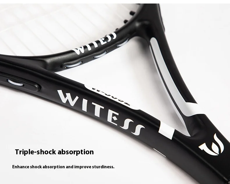 مجموعة مضارب تنس كربون كاملة للمبتدئين - مناسبة للأفراد وطلاب الجامعات مع وظيفة ارتداد الكرة