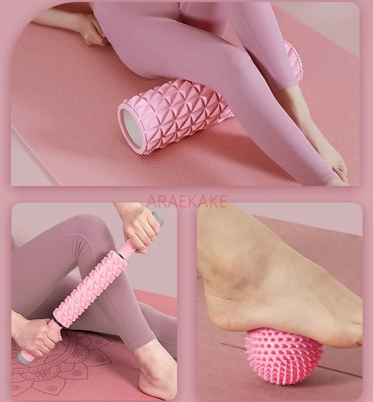 

Foam axis muscle relaxer thin leg massage roller fitness equipment mace yoga column Langya roller