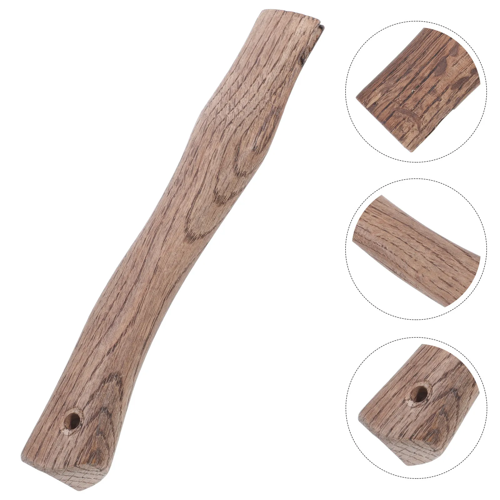 27Cm Hardwood Axe Handle Replacement Made of Carbonized Qiangang Wood for Camp Hatchet Woodworking Tasks Tiger Head Comfort Grip