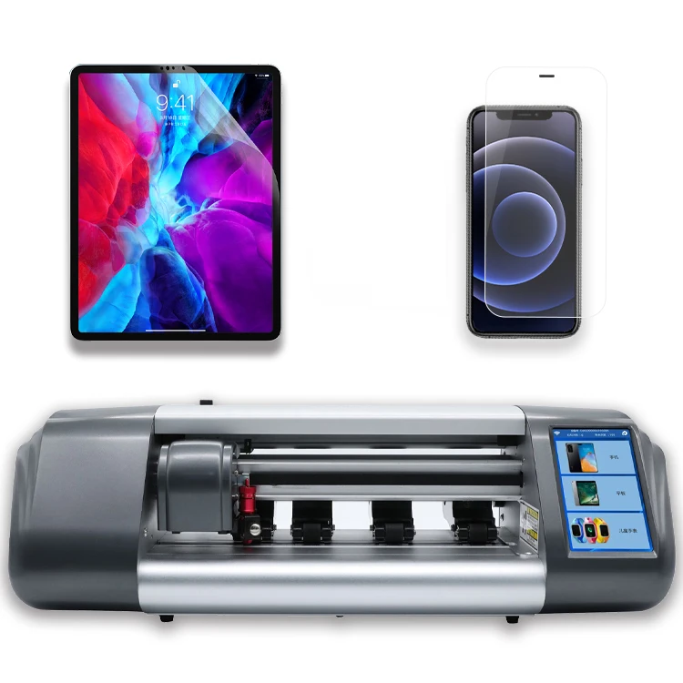 Unlimitied Automatic Fully Automatic Mobile Phone Screen Protector Cutting Tpu Hydrogel Film Skin Sticker Cut Machine