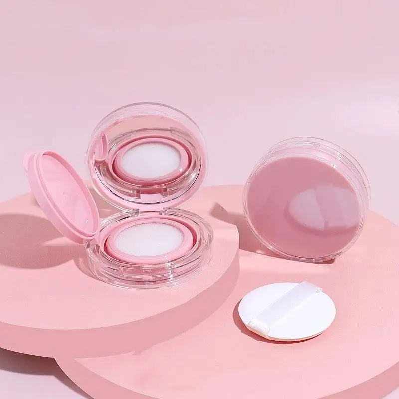 DIY-doos met spiegel met spons Make-up gereedschap BB Cream Cosmetische Case Container Draagbare Foundation Lege luchtkussen Bladerdeegdoos