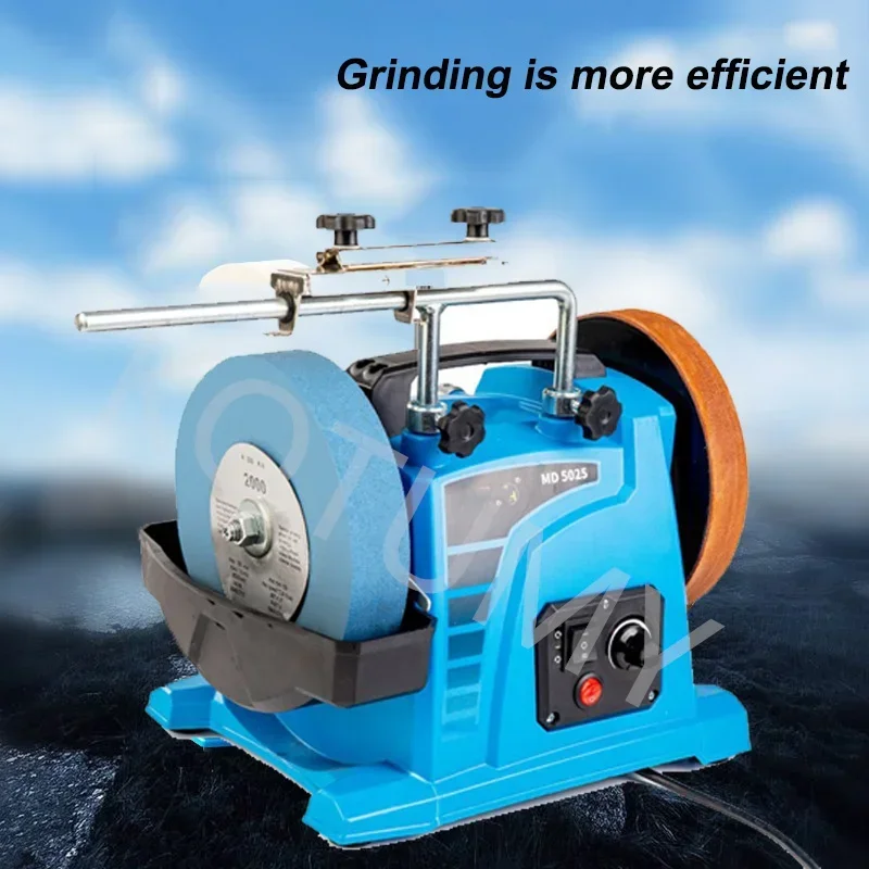 8 Inch Low-Speed Water-Cooled Knife Sharpener 200W Stepless Speed Regulation Grinder/Low Speed Grinder Polishing Machine