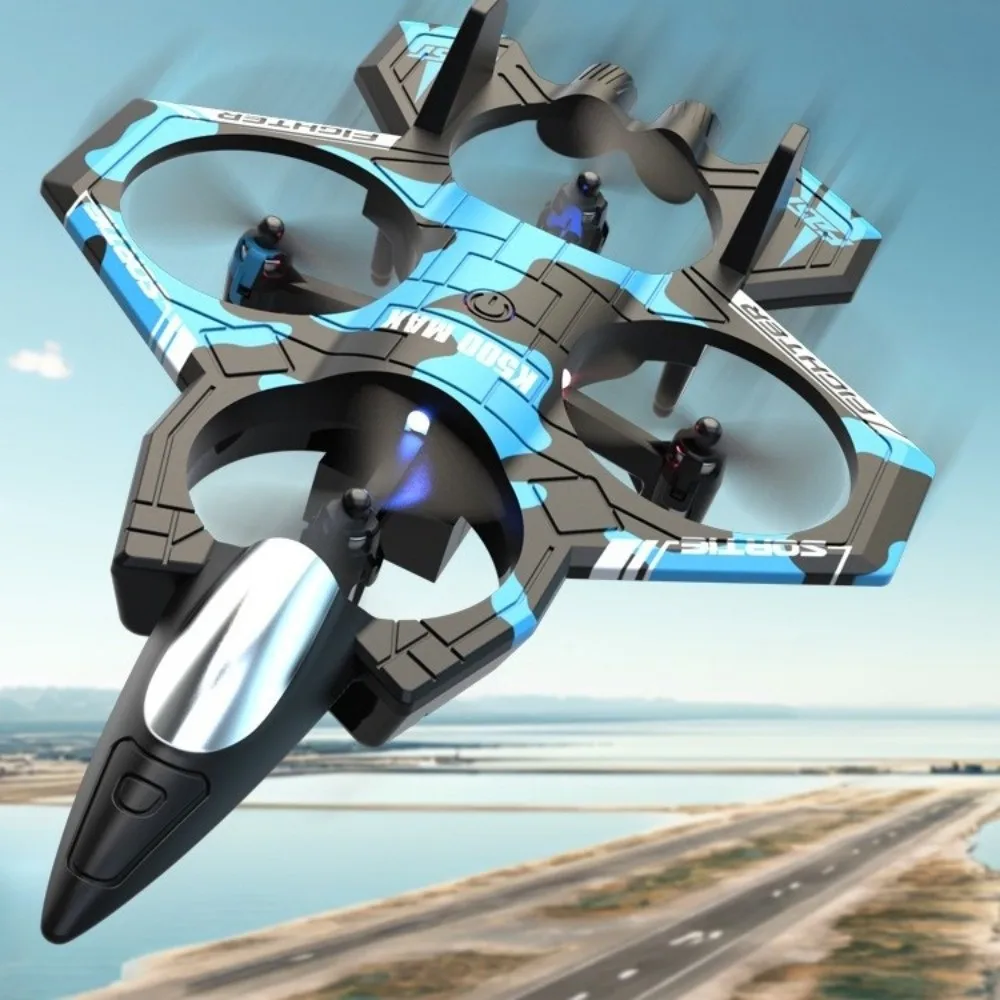 

2.4G Remote Control Fighter Electric Foam Glider Stunt Tumbling UAV Hovering Helicopter With LED Colorful Lights Aircraft Model