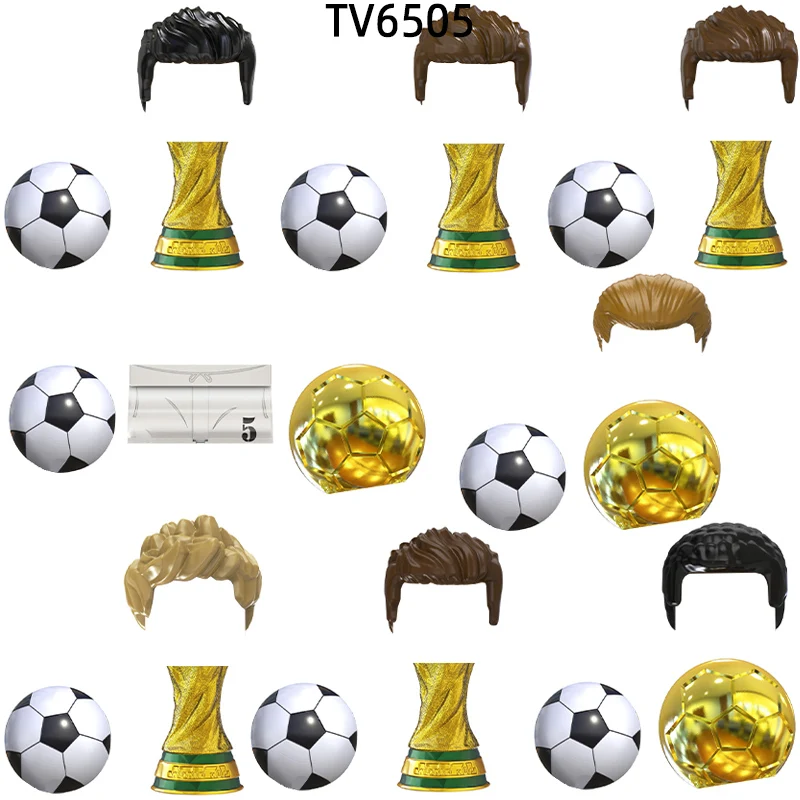 The Famous Football player Star Number 7 10 5 11 23 9 Model Blocks MOC Bricks Set Gifts Toys For Children TV6505