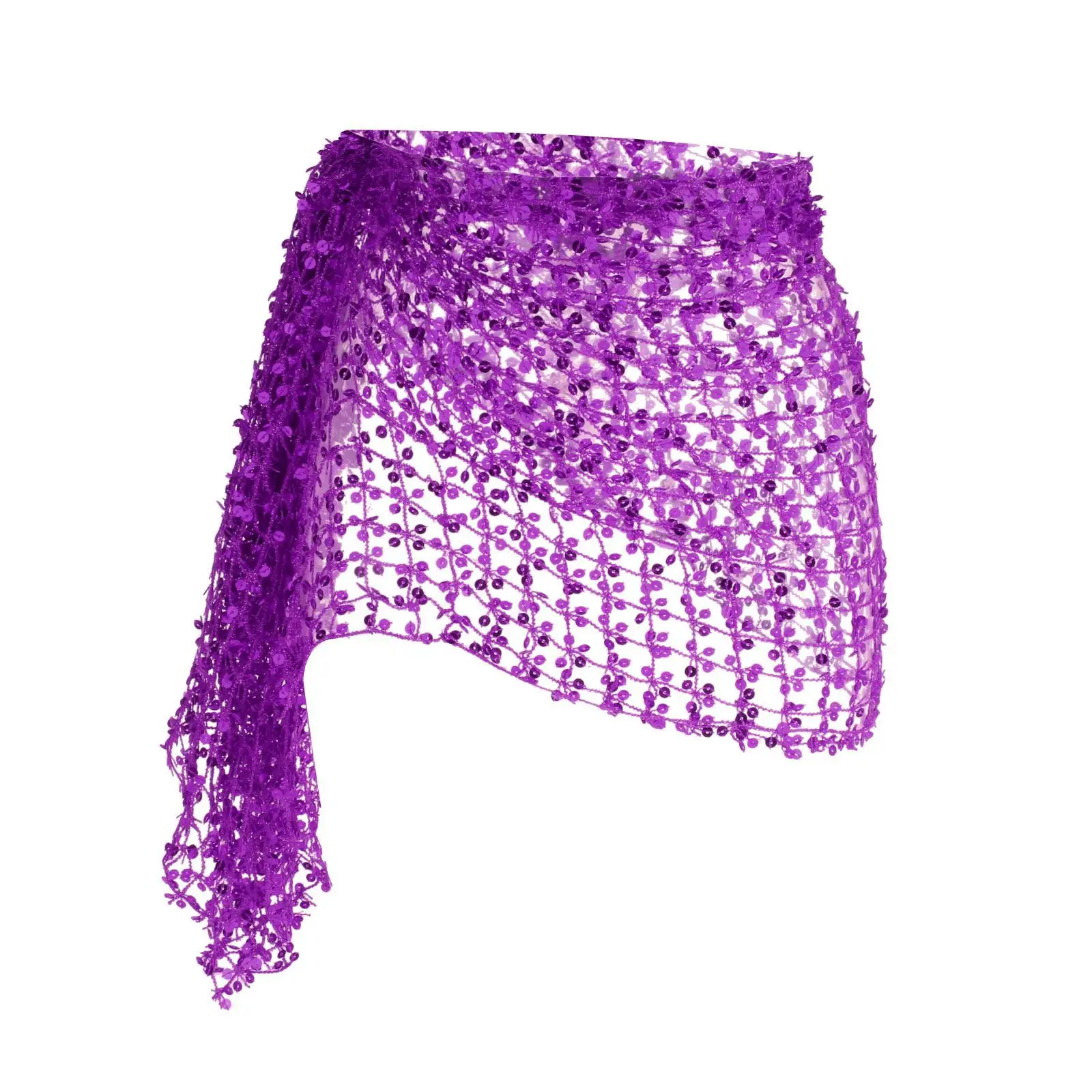 Elegant Belly Dance Hip Scarf with Gold Coins for Women Dancer Costume Stage Performance Belt