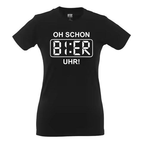 Oh Beautiful Beer Clock! Fun Funny Sayings Girlie Shirt