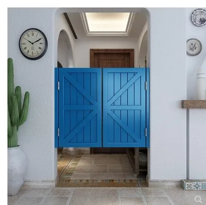 Solid wood half waist   return  partition door outdoor fence  bar  denim