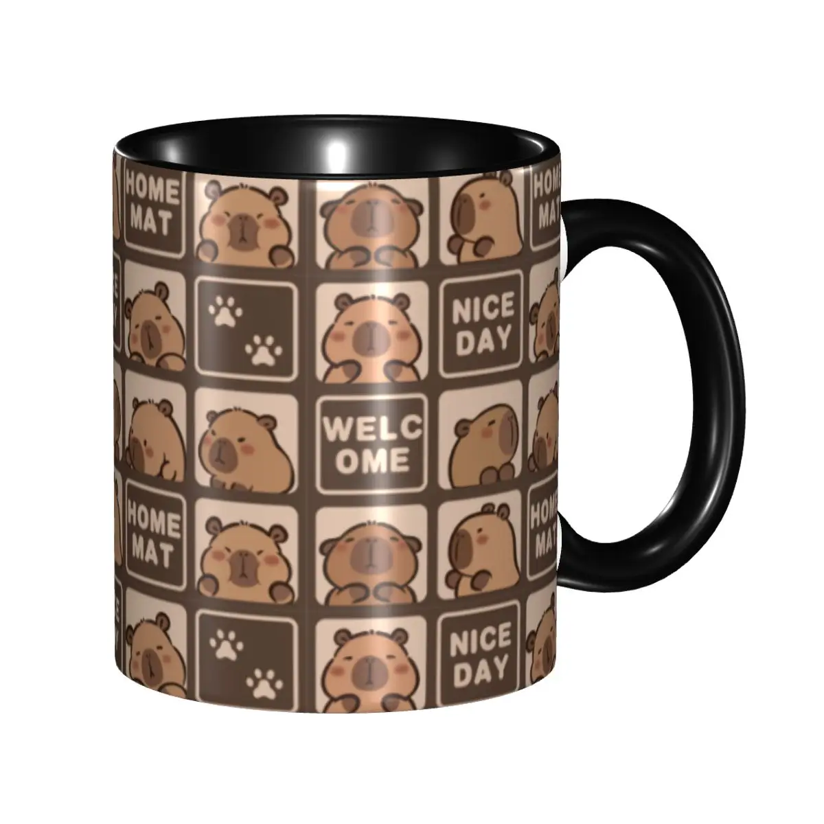 

Cartoon Animal Pets Capybara Coffee Mugs DIY Personalized Ceramic Tea Milk Mug Cup