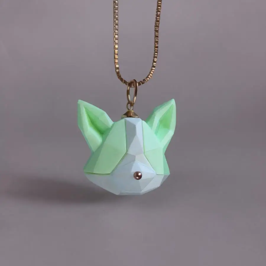 Glowing Puppy Necklace For Women 3D Dog Model Necklace GLOW in the DARK Night For Girls Women