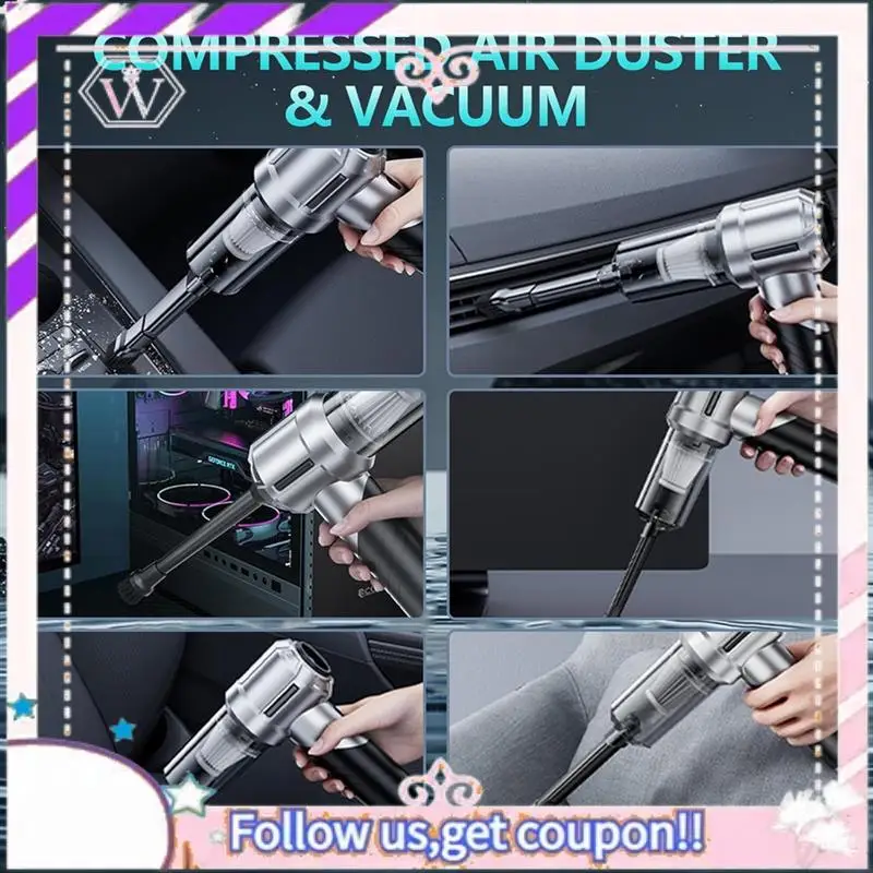

Easy To Use Handheld Car Vacuum Cordless Foldable Car Vacuum With Brushless Motor Hand Car Vacuum Cleaner And Air Duster