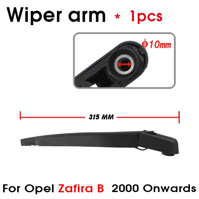 BEMOST Car Rear Windshield Wiper Arm Blades Brushes For Opel Zafira B 2000 Onwards Back Windscreen Auto Styling Accessories