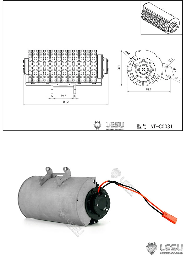LESU For 1/14 Engineering Hydraulic Machinery Model Bobcat Loader Upgraded Version With Electric Obstacle Cleaner AT-C0031