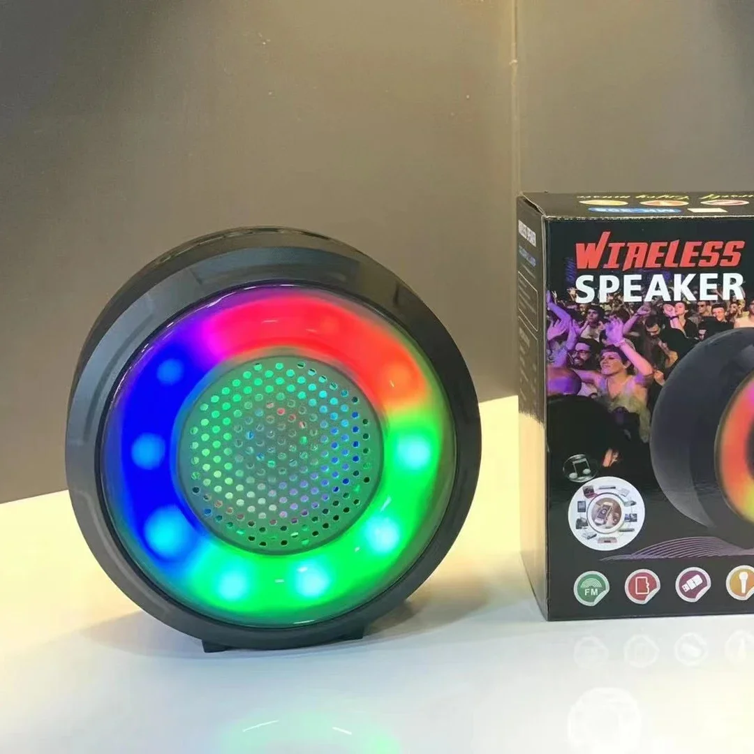 

MK306 Wireless Bt Speaker Portable Speaker Powerful High Boombox Outdoor Bass Hifi Tf Fm Radio With Led Light