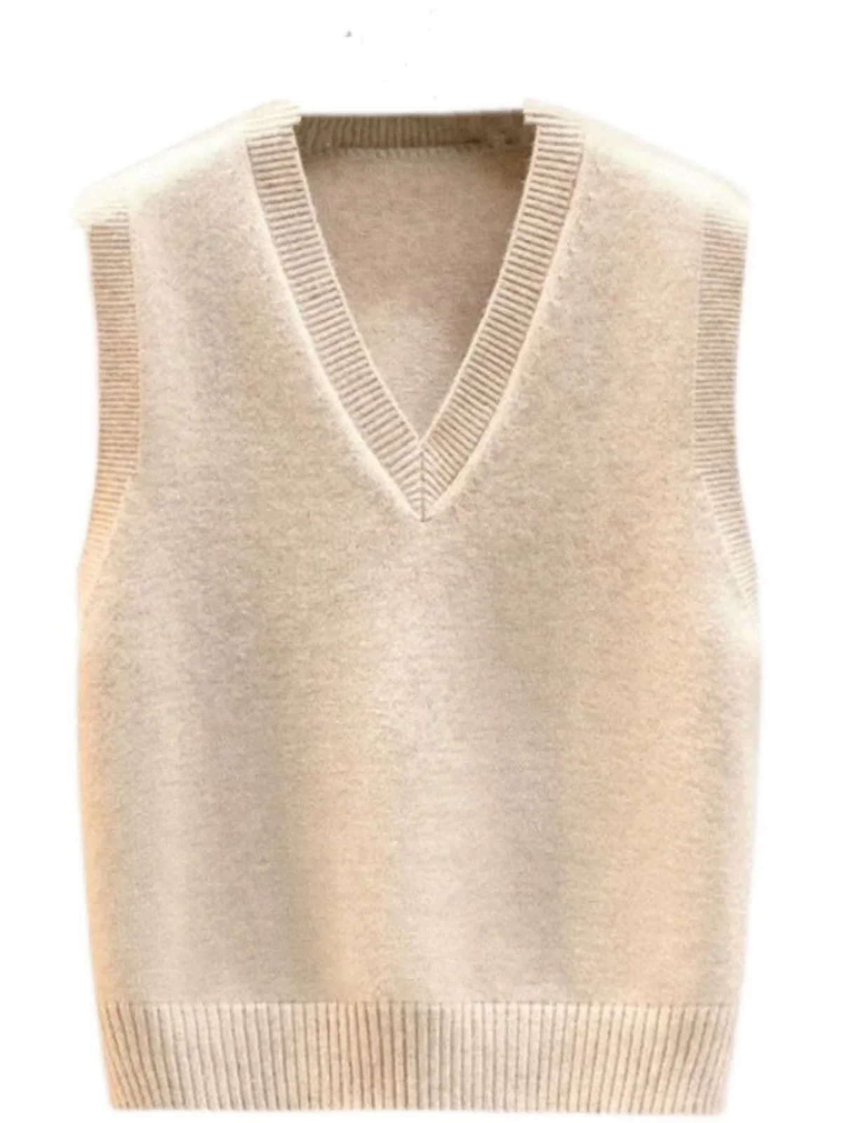 Brandl Gilet lavorato a maglia da donna Jaet V-Ne Svel Capispalla Pendolarismo Sle Lunghezza regolare Senza bottoni Colore puro