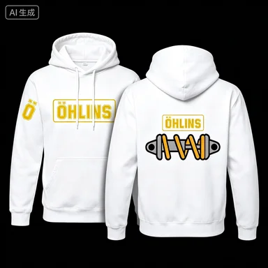Desktop-Amazing Tees Men's Ohlins Shock Absorbed Suspension Car Motorcycle Sports Racing Hoodie Men's and Women's Hoodie Ins Y2k