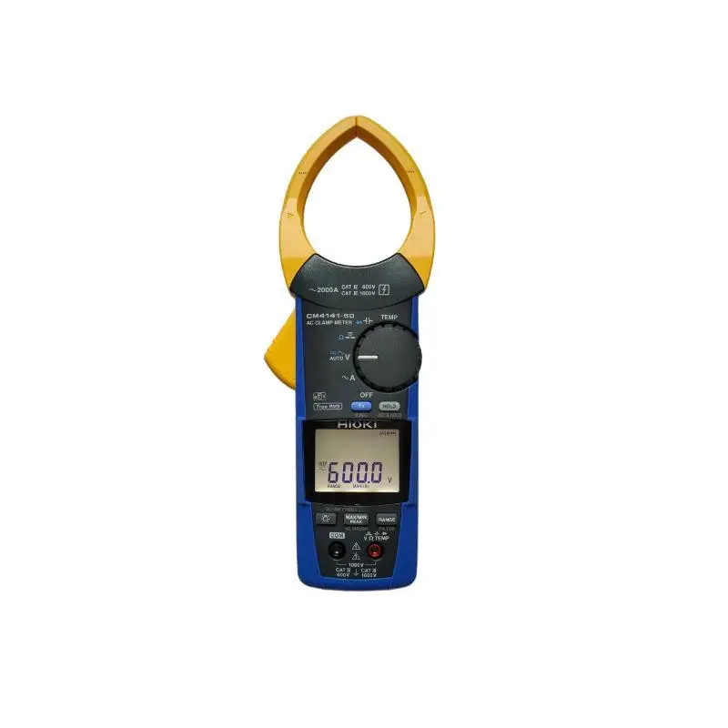 

Hioki CM4141-50 True RMS Clamp 2000A AC/DC Current Frequency Meter