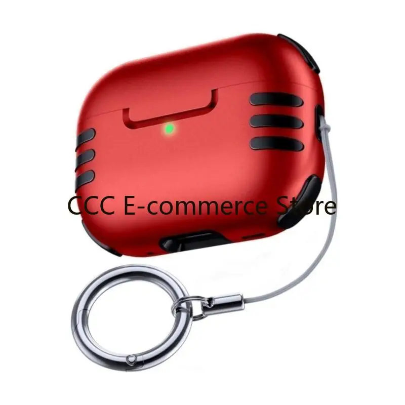 Compactly Case for Protective Cover Headphone Reinforced PC Structure Shockproof Exterior Carabiner Clip R58A