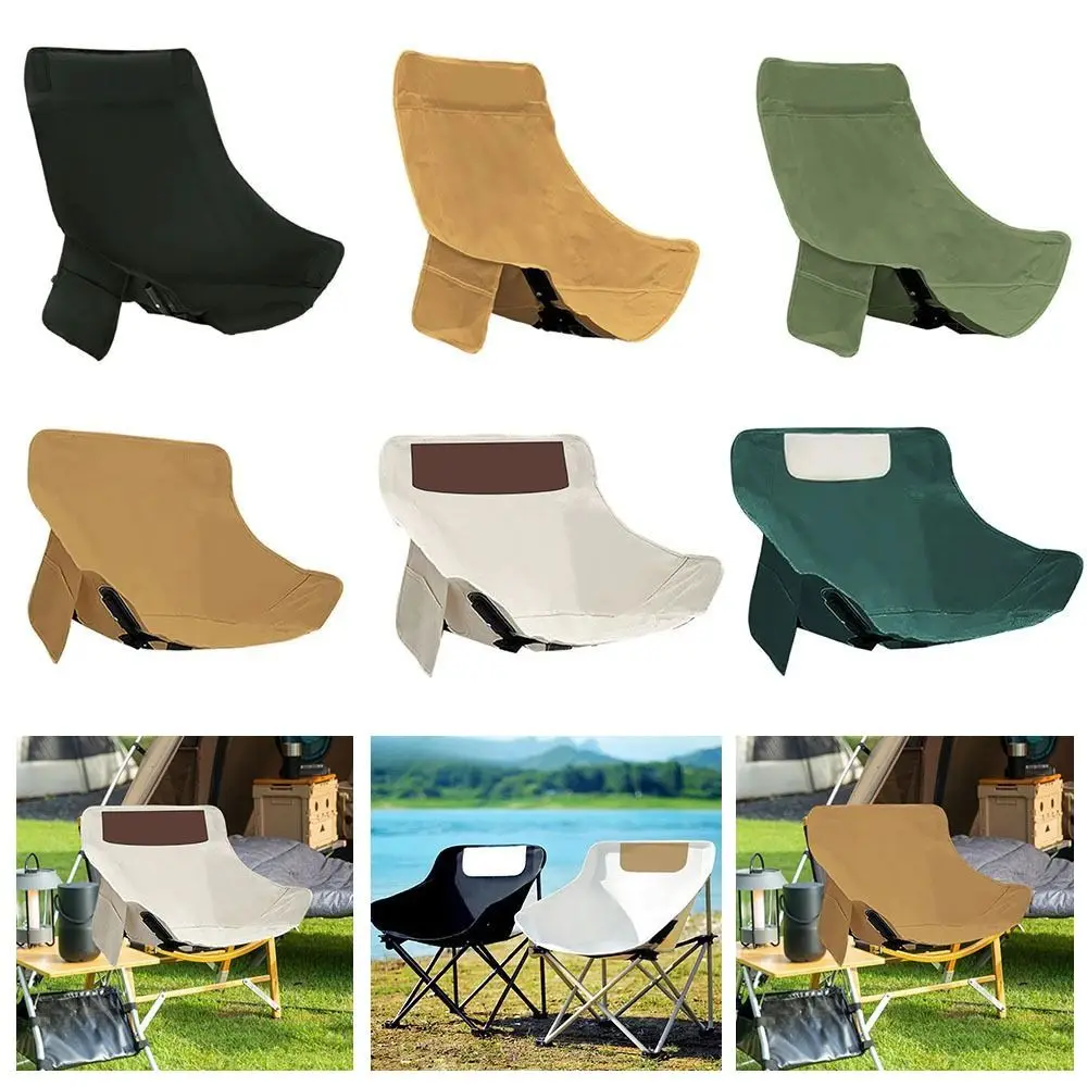 Portable Breathable Camping Chair Cover Oxford Cloth Thickened Seat Cover Anti-slip Beach Chair Pad for Outdoor Fishing Backyard