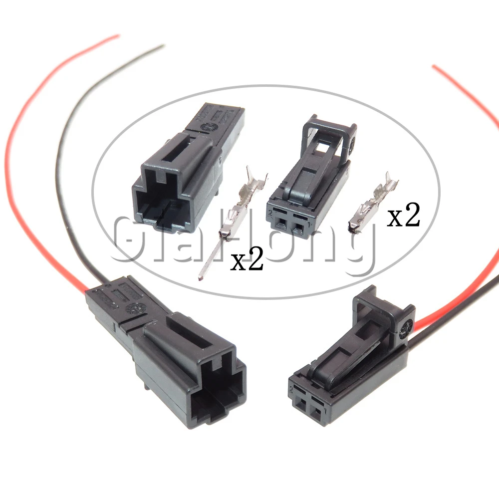 Arnés de cables para lámpara de matrícula de coche, 1 Juego, 2 vías, 4B0971832, 4E0972575, 1-1534113-1, 1534155-1, para VW y Audi