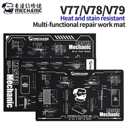 MECHANIC V77 V78 V79 Multifunctional Repair Work Mat for Mobile Phone Computer Repair Anti-fouling Anti-corrosion Work Mat Tool