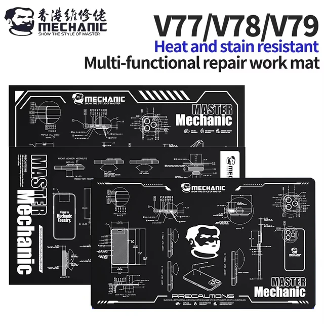 MECHANIK V77 V78 V79 wielofunkcyjna mata robocza do naprawy telefonu komórkowego naprawa komputera przeciwporostowa antykorozyjna mata robocza narzędzie
