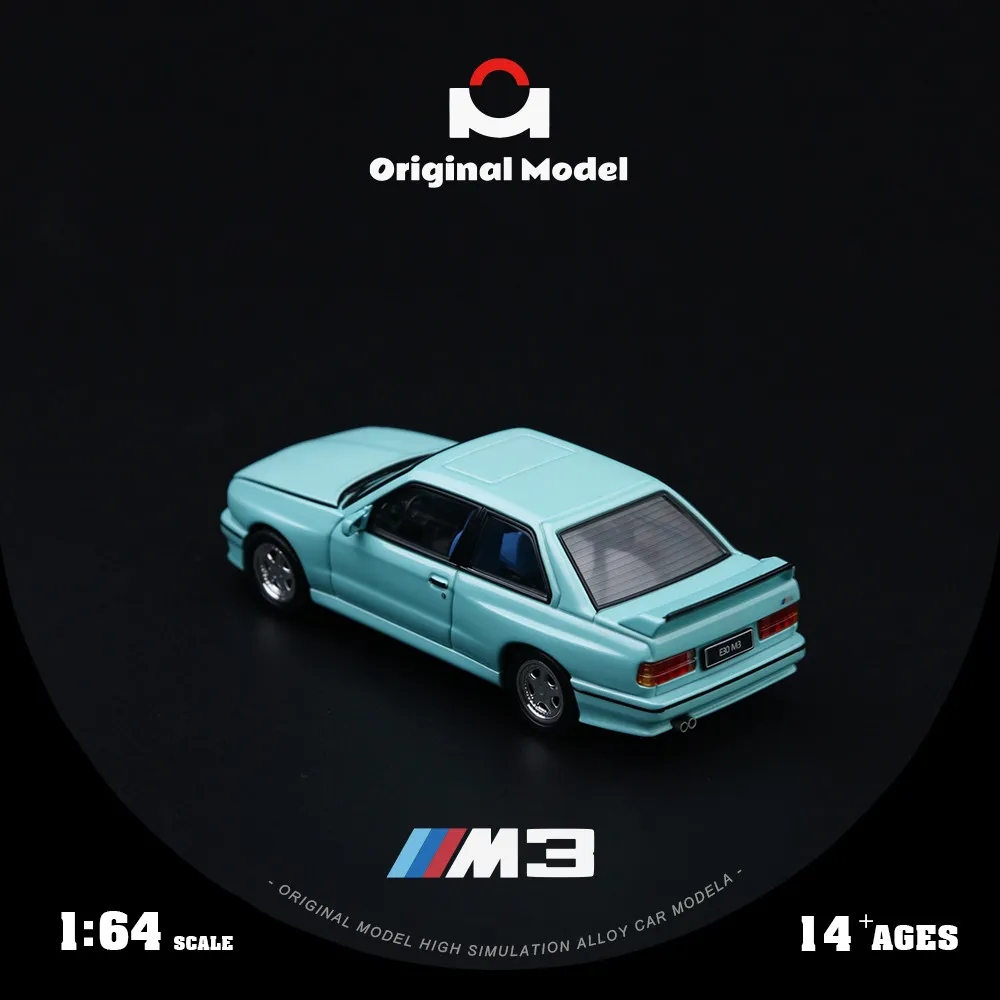 e30-m3-ミントグリーン塗装-om-1-64-コレクタブルディスプレイ-ダイキャストカーモデル-予約販売