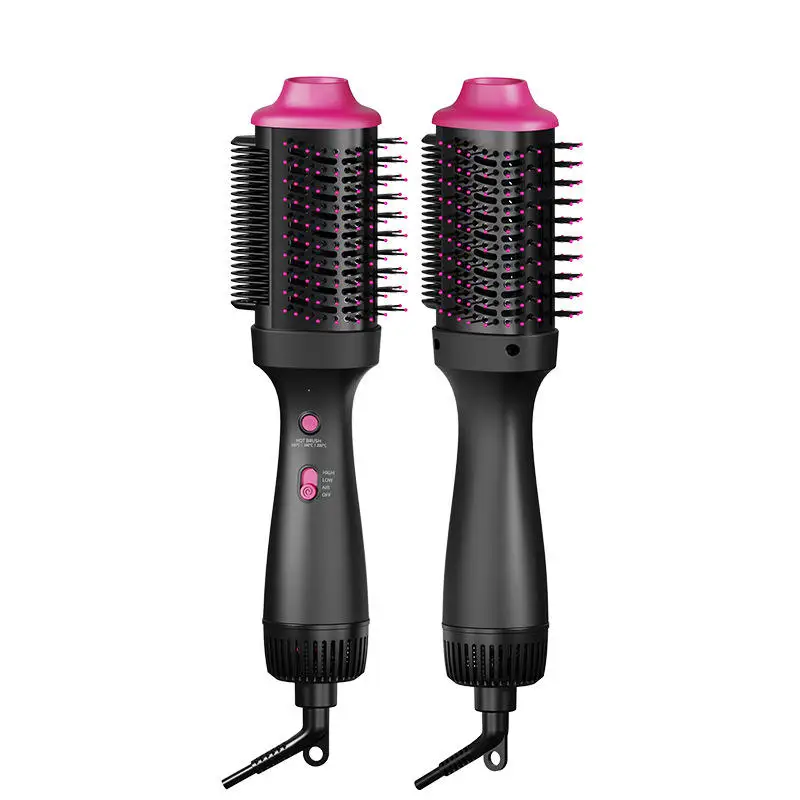 

Hot Sale Comb Hair Dryer Ceramic Plate Golden Rice Straight/Curling Hair Dryer Electric Source