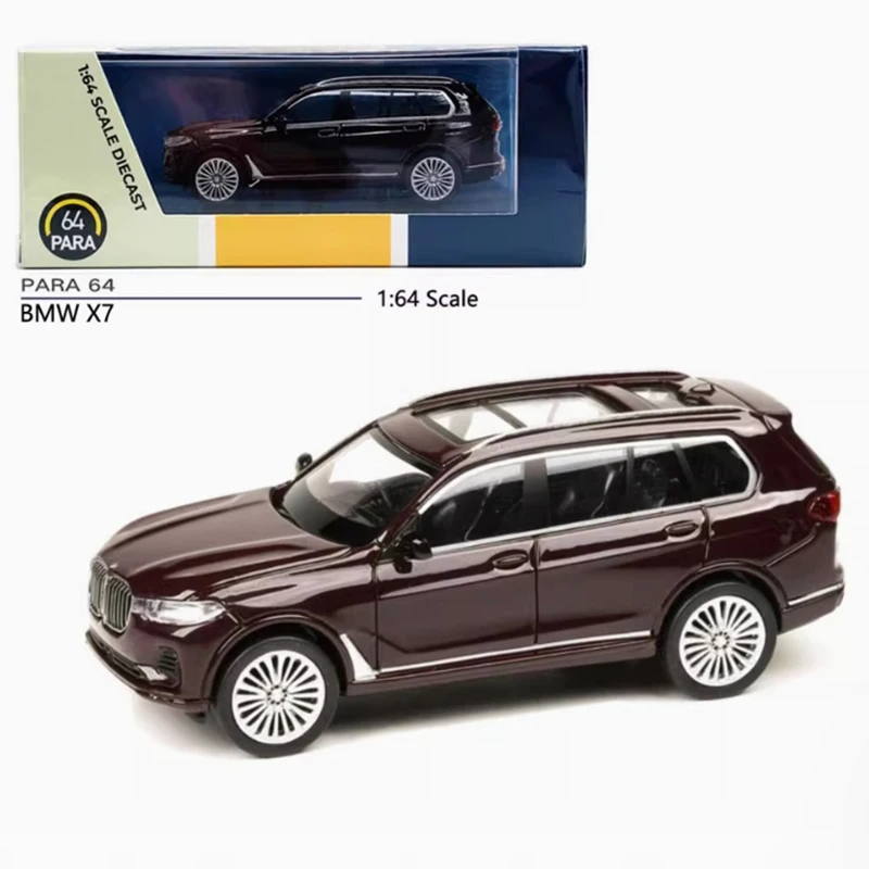 PARA64 1/64 مقياس X7 SUV سبيكة محاكاة نموذج سيارة مجموعة ثابتة زينت هدايا العيد اللعب