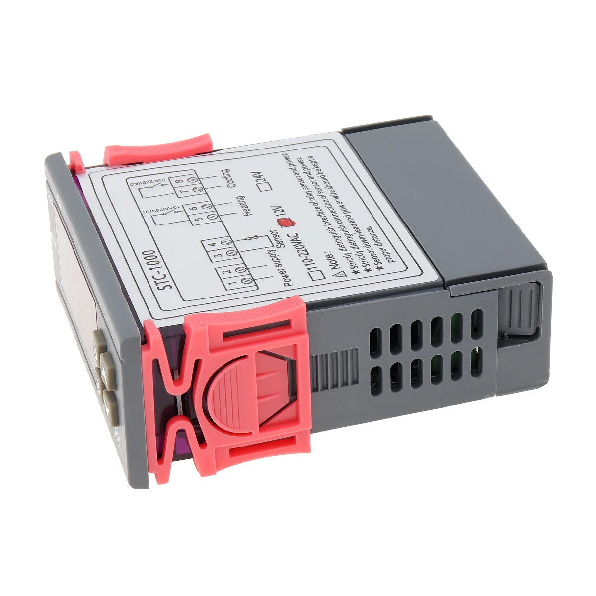 Mini DC12V LCD Digital Temperature Waterproof Controller Thermostat with Relay Warning Function for Domestic Freezer Water Tanks