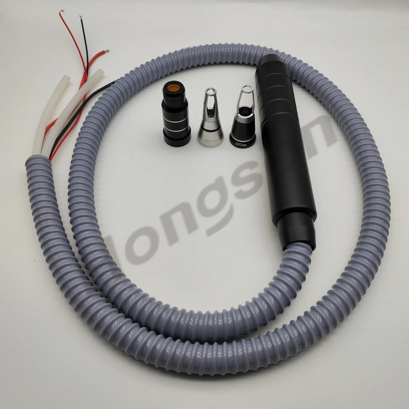 مسبار مقبض ليزر Q-Switched مع عدسات Waveband 532 نانومتر/1064 نانومتر/1320 نانومتر: القضاء على الوشم والملانين والصبغة الزرقاء، معدات التجميل #6