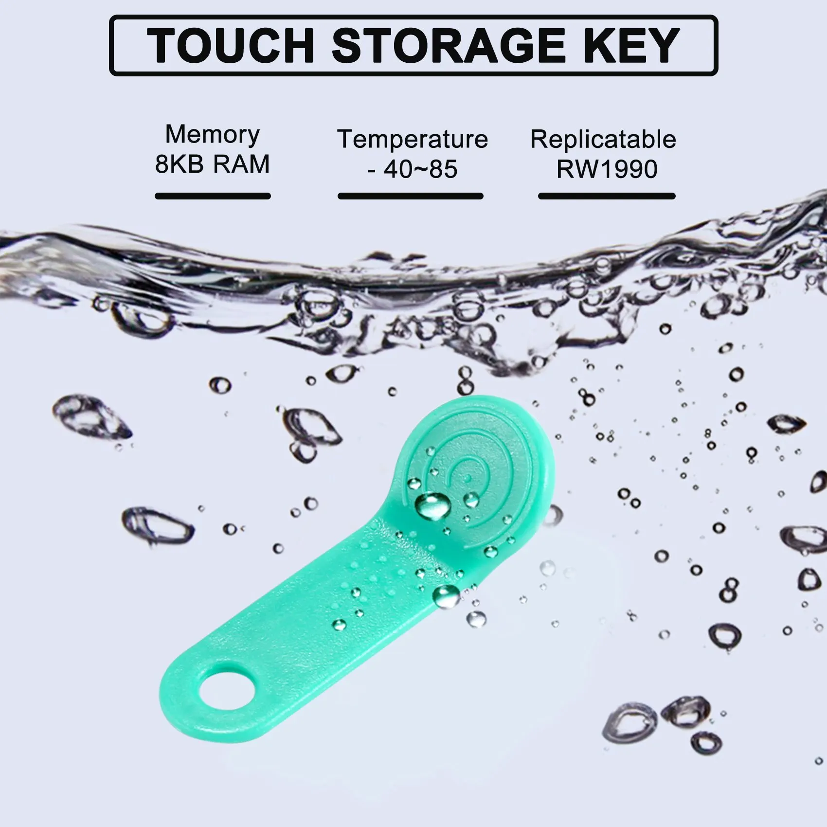 B63B-10Pcs/Lot Rewritable RFID Contact Memory Key RW1990 Ibutton For Copy Card Sauna Dallas Keys Cards
