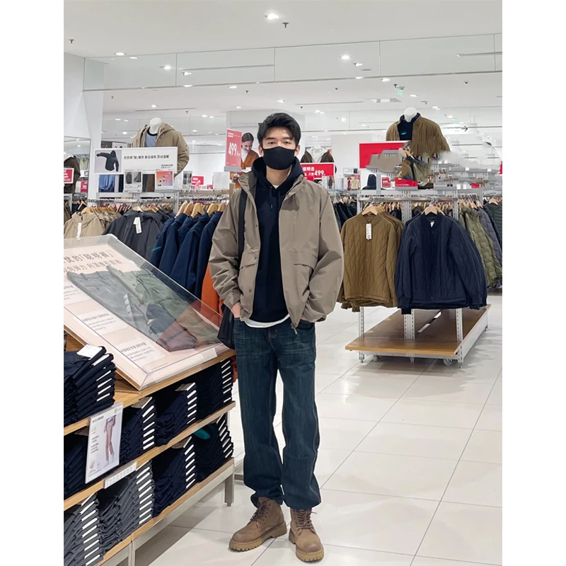 

Мужские джинсы Cleanfit American Vibe темно-синего цвета, узкие прямые, молодежные, модные, в стиле High Street, из денима.