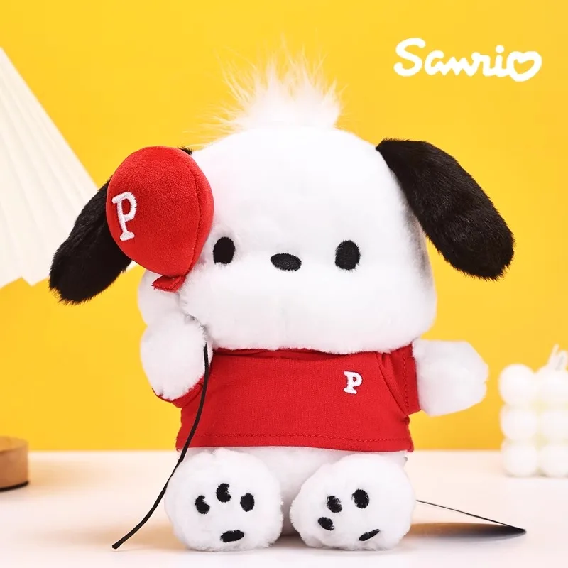 

Натуральная аниме Sanrio Pochacco, мягкие игрушки для собак, милые плюшевые игрушки, плюшевые кавайные подушки, куклы, подарки на день рождения для девочек и детей