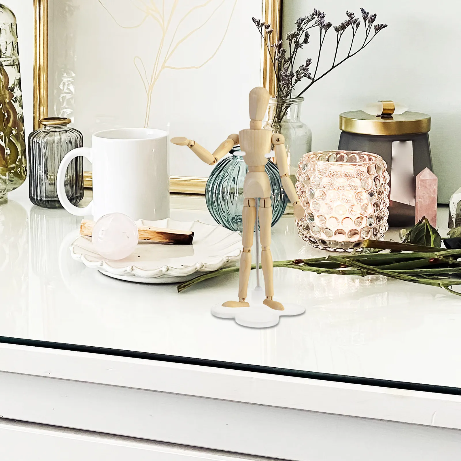 Reliable Stability Stand Display Bracket for Small Ornaments Action Figure Vertical Organizer Portable Stand Home Use
