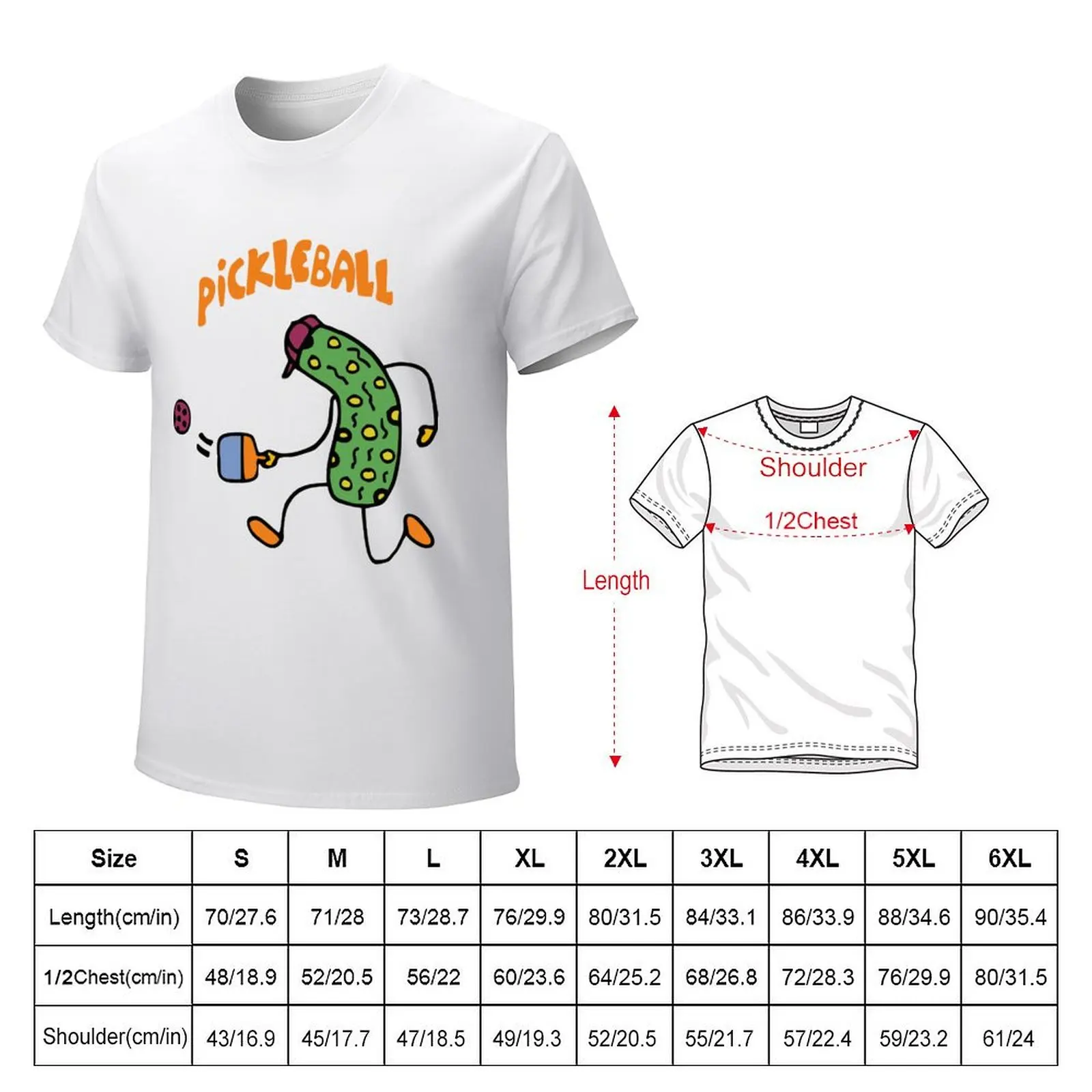 Funny Pickle Playing T-Shirt kawaii clothes funnys summer clothes t shirts men