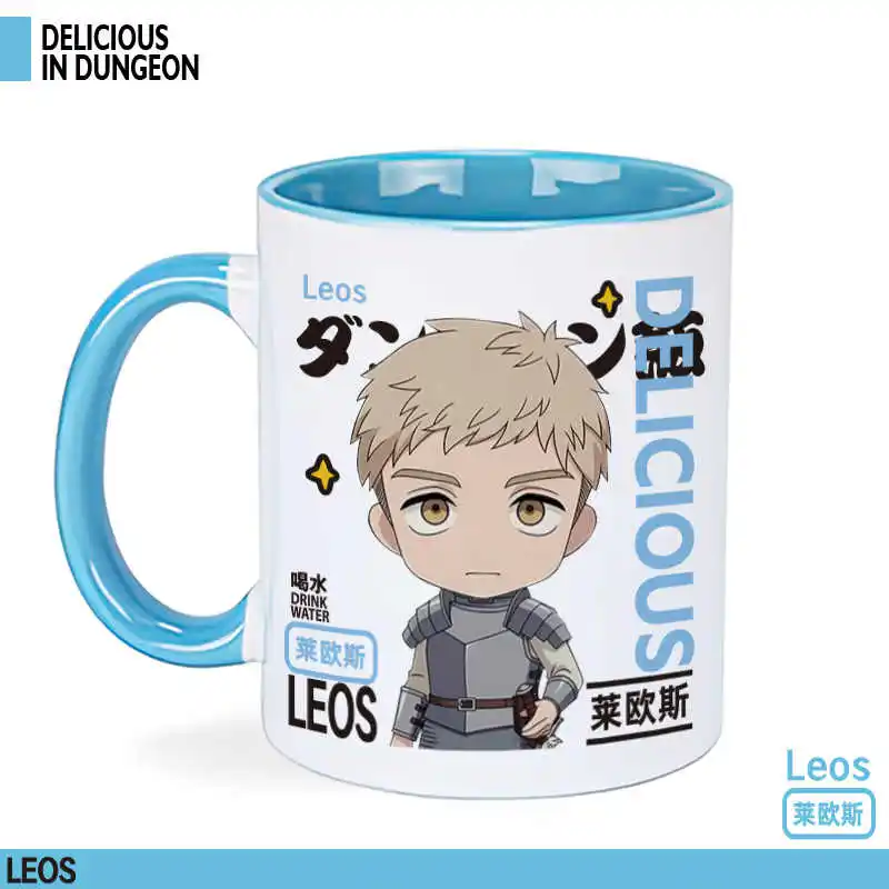 Anime Delicious In Dungeon Meshi Mugs Chilchack Marsilla Laius Cosplay Ceramic Coffee Water Cup Men Women Cartoon Drinking Cup