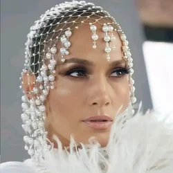 Wedding Pearl Hair Accessories Hair Bands Handmade Out Tassel Headpieces Headbands Headbands Women's Luxury Headcaps