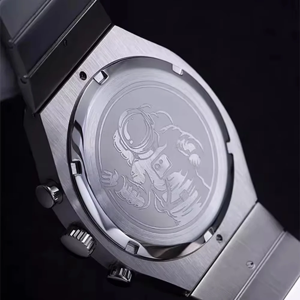 Hruodland 2026 New Mens Quartz Watch Calendar Reloj Retro Pilot Hands Fashion Sapphire Glass Waterproof Stainless Steel F022