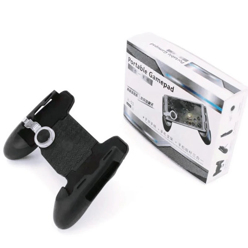 3 In 1 Mobile Phone Device Controller Holder For PUBG Game Gamepad Joystick For IOS Android 4.5-6.5 Inches Phone Accessory