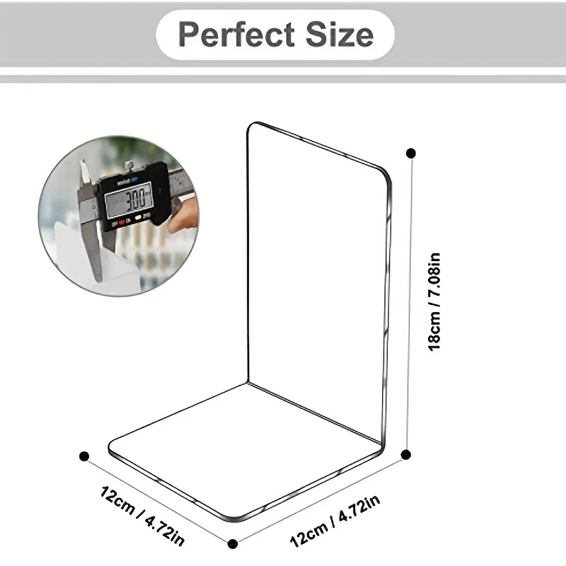 4/8pcs, Acrylic Bookshelf, Suitable For Desk Desk Books Magazine Organizing, Makes The Desktop More Tidy