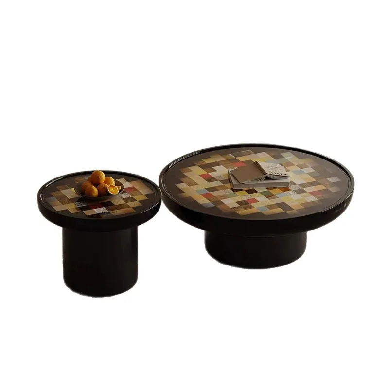 

Round coffee table combination living room household small apartment design coffee table