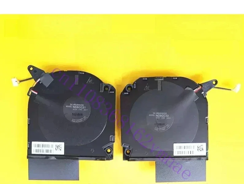 New Original Laptop CPU GPU Cooling Fan For HP OMEN 9 TPN-C167 16-WF0032TX RTX4060 ND8CC21-22H17 ND8CC22-22H18