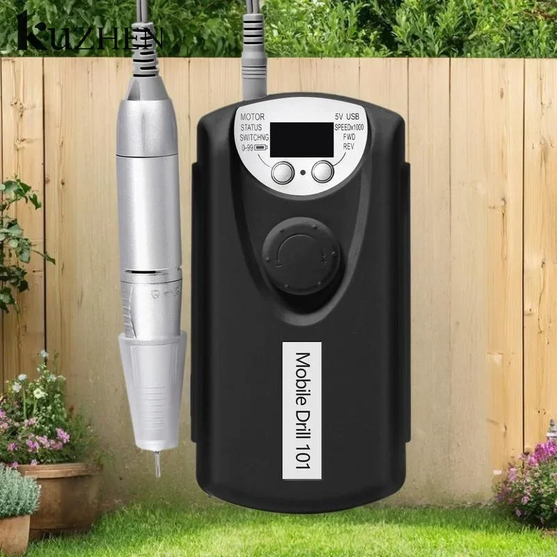 35000 RPM Rechargeable Nail Drill Machine Professional Portable Electric Manicure File For Nails Gel Polish Remove Grinding