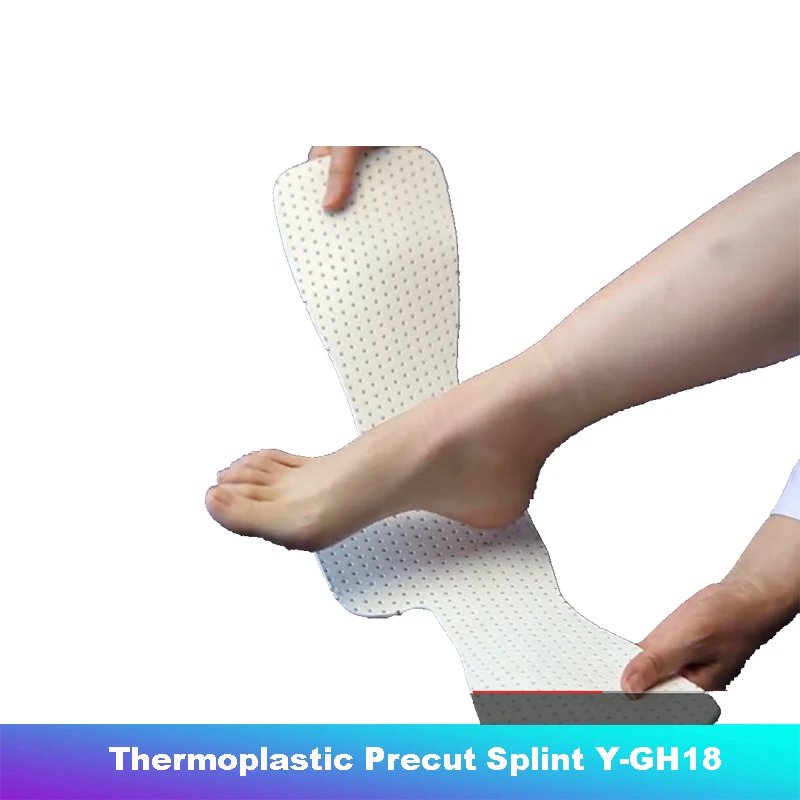 Factory Moldable Precut thermoplastic Ankle and Foot Splint drop foot ankle splint